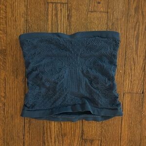 Free People Deep Teal Lace Tube Top